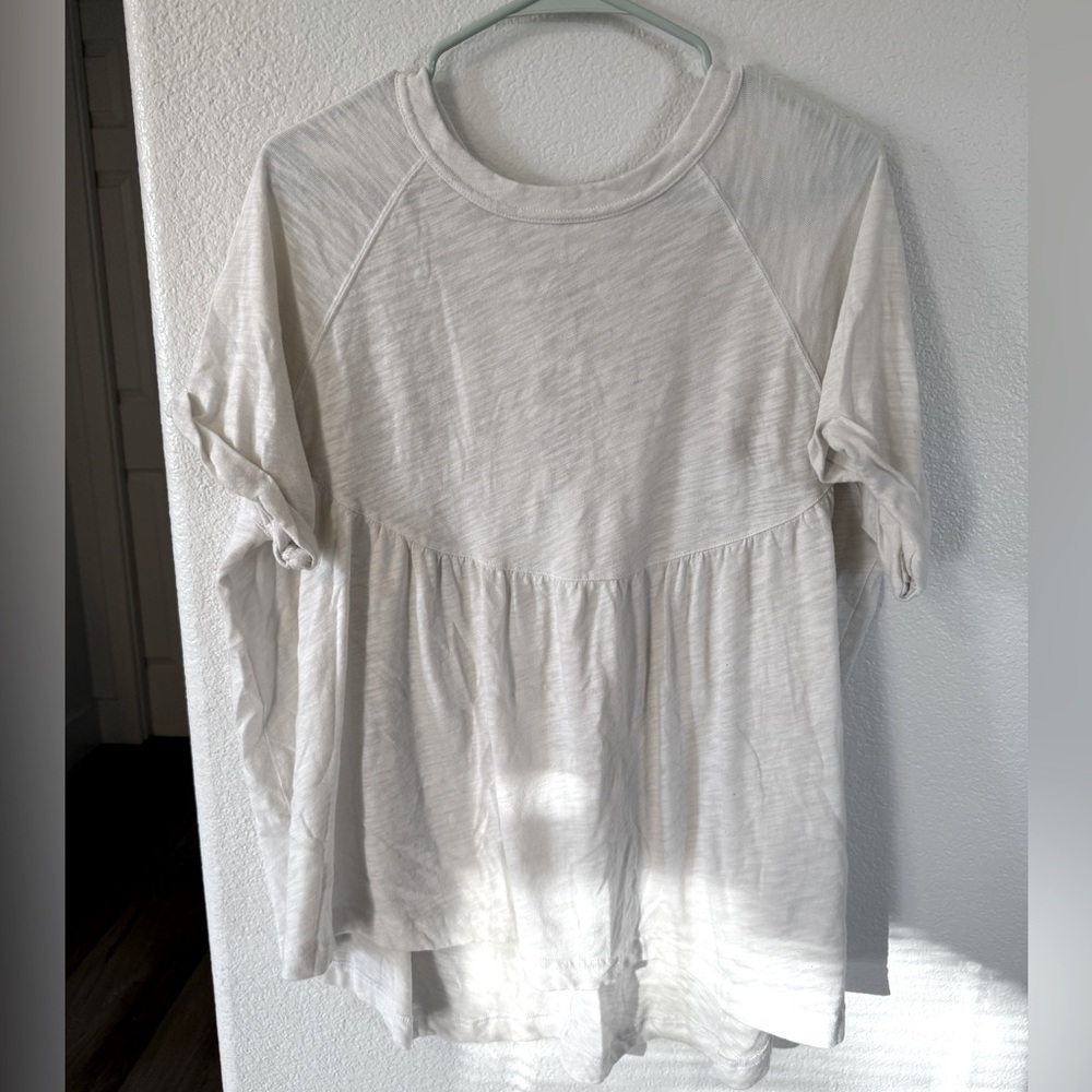 American Eagle white babydoll top size M
